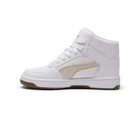 PUMA Women's Rebound Layup Mid Shoes Sneaker, White-gold Ah25, 3.5 UK