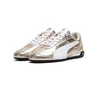PUMA Women's Replicatch Metallic Whisper Sneakers, Gold White, 4 UK