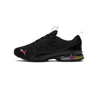 PUMA Women's Riaze Prowl Cross Trainer, Rainbow Black-Luminous Pink, 6.5 UK