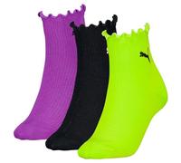 Puma® Women's Ruffle Edge Quarter Socks 3 Pair Pack