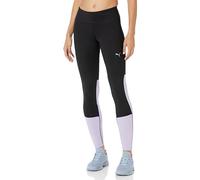 PUMA Women's Run Favorite Tights, Puma Black-vivid Violet, S