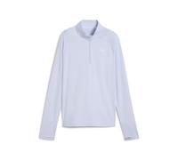 Puma Womens RUN VELOCITY CLOUDSPUN Quarter-Zip Top - Blue - Size Small