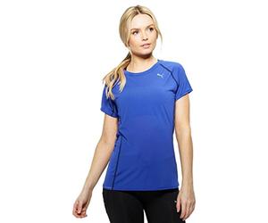 Puma Women's Short Sleeve T-Shirt - Royal Blue, Medium/Size 12