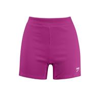 Puma Womens Slim Fit Ribbed Hem Shorts in Neon Pink - Size 14 UK