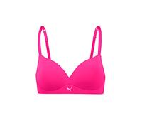 PUMA Women's Soft Padded Bra, Opaque NA, neon Pink, 32B