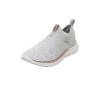 Puma Women Softride Remi Slip-On Knit Wn'S Road Running Shoes, Ash Gray-Puma White-Rose Gold, 3.5 UK