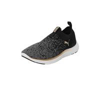 Puma Women Softride Remi Slip-On Knit Wn'S Road Running Shoes, Puma Black-Puma Gold-Cool Dark Gray, 7.5 UK