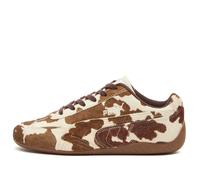 Puma Women's Speedcat Cow Print W Sneaker Chocolate Brown/Gum UK 5