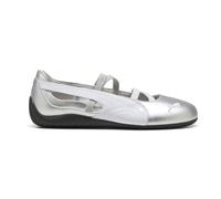 PUMA Womens Speedcat Metallic Ballet Flats Casual - Silver, Silver, 5 UK