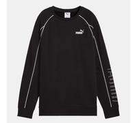 Puma Womens Sport Relaxed Crew Sweatshirt in Black Cotton - Size Small