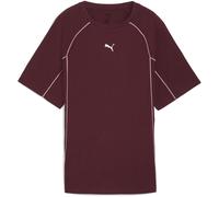 Puma Womens Sport Relaxed Tee Oversized Fit T-Shirt in Ruby Shimmer - Red - Size 10 UK