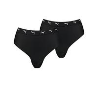PUMA Women's Sporty Thong Panties, Black, XS