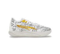 PUMA Women's Stewie Harry Potter Basketball Shoes Sneaker, White/Green Terrain, 6 UK