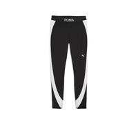 Puma Womens STRONG High-Waisted 7/8 Colour Block Tights - Black - Size Large