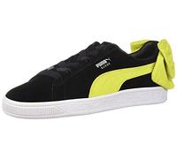 PUMA Women's Suede Bow WN's Sneaker, Black-Sulphur Spring, 3.5 UK