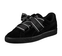 PUMA Women's Suede Heart Satin II WN's Sneaker, Black Black, 5 UK