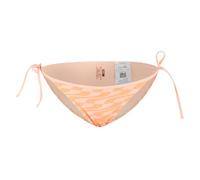 PUMA Women's Swimwear Formstrip Side Tie Brief Swim, Peach Combo, Medium
