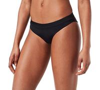 PUMA Women's Swimwear Sporty Brazilian Bikini Bottoms, Black Combo, Small