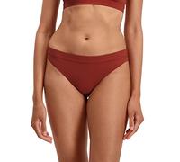 PUMA Women's Swimwear Sporty Brazilian Bikini Bottoms, Brown Combo, X-Large