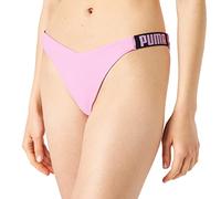 PUMA Women's Swimwear V-Shape Brief Swim, Pink Combo, X-Small