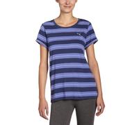 PUMA Women's T-Shirt Striped blue medieval blue-violet storm Size:M