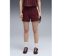 Puma Womens T7 Pintuck Shorts 4Inch, Red, Size L, Women Red