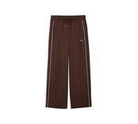 Puma Womens T7 Piping Relaxed Woven Track Pants, Brown, Size L, Women Brown