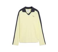 PUMA Women's T7 Relaxed Long Sleeve Polo, Gold Moon Ah25, S