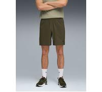 PUMA Women's TAD Foundations 7" Woven Short W/Zip Pockets - Dark Olive - XXL - Green