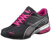 PUMA Women's Tazon 6 Cross Trainer Shoe, Black/Silver/Beetroot Purple, 3.5 UK
