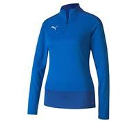 PUMA Women's teamGOAL 23 1/4 Zip Top W Pullover, Electric Blue Lemonade-Team Power Blue, X-Small