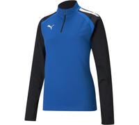 Puma Womens Teamliga Quarter Zip Top W Drill in Blue Lemonade - Size 8 UK