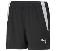 PUMA Women's Teamliga Shorts Black White, L