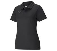 PUMA Women's Teamliga Sideline Polo Shirt, Black White, XL