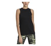 PUMA Women's Train Mesh Panel Tank T shirt, Puma Black, S UK