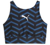 Puma Womens Training Bra in Black/Blue - Size 8 UK