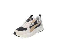 PUMA Women's Trinity Lite Animal Trainers, Sand Dune Black Alpine Snow Beige White, 7.5 UK