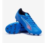 PUMA Women's 6 Play FG/AG WN's Soccer Shoe, Ultra Blue White-Glowing RED, 3.5 UK
