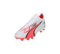 PUMA Women's Ultra Match FG/AG WN's Soccer Shoe, White Black-FIRE Orchid, 8.5 UK