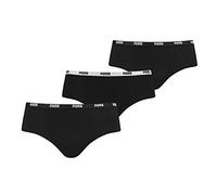 PUMA Hipster Panties Women's Underwear 3 Pack, Black, size Medium