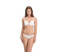 PUMA Women's Underwear-String-Thong (3-Pack) Panties, White, XL,503008001