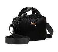 PUMA Women's UP Mini Grip Bag Handbag PUMA Black-metallic gold log X
