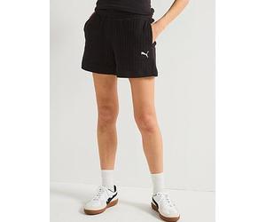 Puma Womens Wardrobe Essentials Shorts 3 Pointelle, Puma Black, Size Xs, Women Puma Black