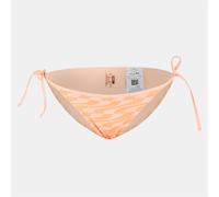 Puma Womens Wave Patterned Tie Bikini Bottom in Peach Combo - Pink - Size 12 UK