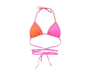 Puma Women's Wrap Triangle Bikini Top, Pink/Chili, XS, Pink/Chilli, XS
