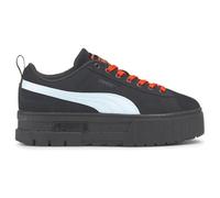 PUMA Womens X Mayze Suede Platform Sneakers Shoes Casual - Black, Black, 5 UK