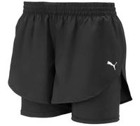 Puma Woven Womens Running Shorts Black 2 In 1 Compression Twin Short Run Sports