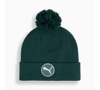 PUMA Wrmlbl Men's Golf Removable Pom Beanie Hat, Green Terrain