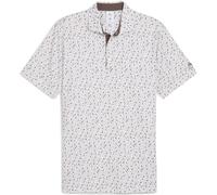PUMA X ARNOLD PALMER 2026 TEA TIME GOLF POLO SHIRT - WHITE / FLAT BRONZE
