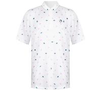 Puma x Arnold Palmer Dancing Umbrellas Mens White Golf Polo Shirt